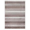 Pisos 7 x 9 ft. Toscano Stripe Area Rug, Brown PI1701980